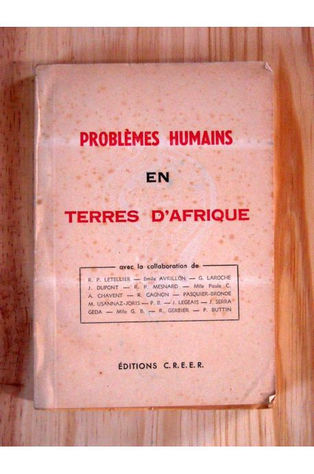 Problèmes humains en terres d'Afrique