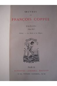 Poésies de François Coppée. 1874-1878. Olivier. Les Récits et les Élégies