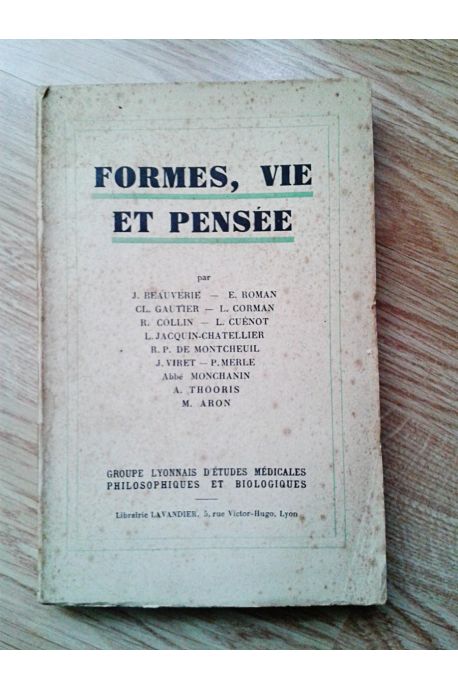 Formes, vie et pensée