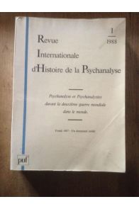 La psychanalyse et les psychanalystes dans le monde durant la Deuxième Guerre mondiale - Freud 1887 : un document inédit