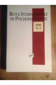 REVUE INTERNATIONALE DE PSYCHOPATHOLOGIE NUMERO 3