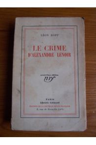 Le crime d'Alexandre Lenoir