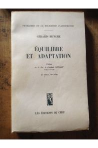 Equilibre et adaptation 