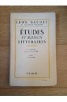 Etudes et milieux littéraires