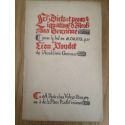 Les dicts et pronostiquations d'Alcofribas Deuxième pour le bel an 1922
