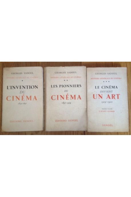 Histoire générale du cinéma tomes 1, 2 et 3