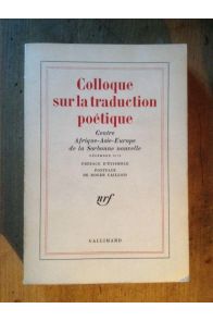 Colloque sur la traduction poétique