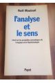 L'analyse et le sens - essai sur les préalables sémantiques de la logique et de l'épistémologie