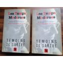 Les temps modernes numéro spécial en deux volumes : Témoins de Sartre