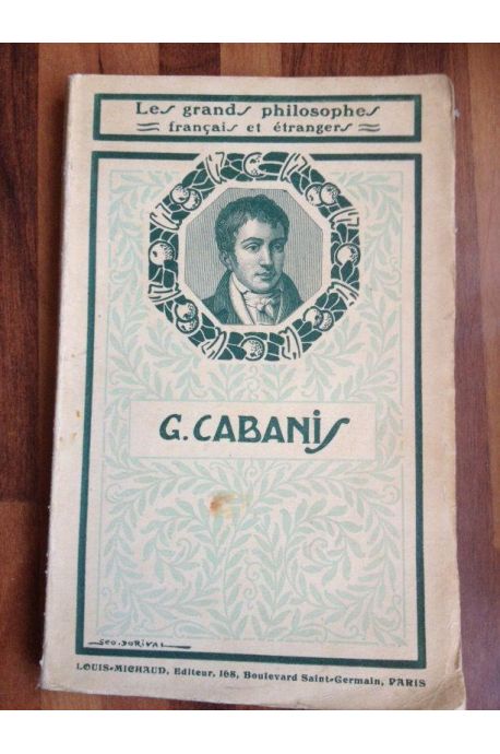G. Cabanis, choix de textes et Introduction par Georges Poyer
