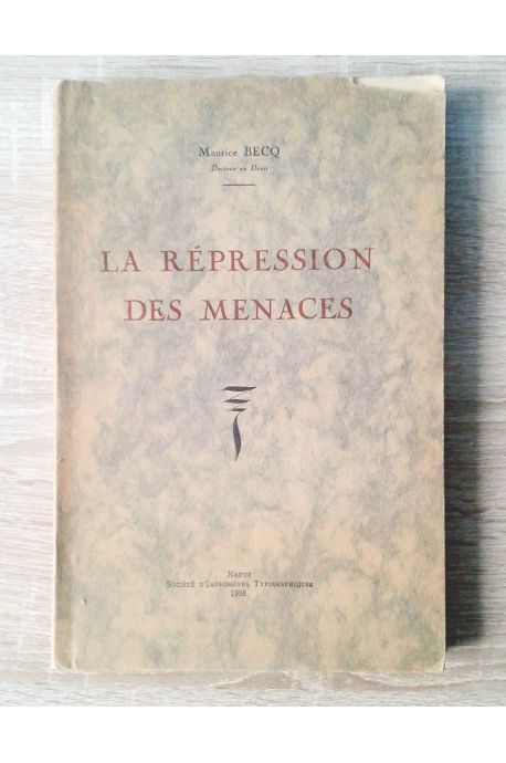 La répression des menaces