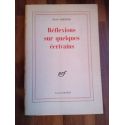 Reflexions sur quelques Écrivains