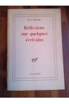 Reflexions sur quelques Écrivains