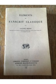 Eléments de sanscrit classique