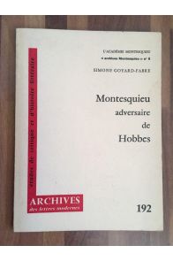Montesquieu adversaire de Hobbes