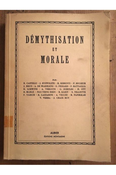 Démythisation et morale