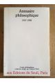 Annuaire philosophique 1987-1988
