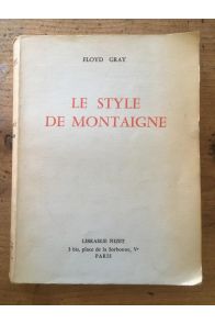 Le Style de Montaigne