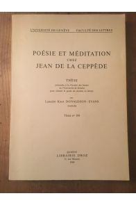 Poésie et Meditation chez Jean de la Ceppède