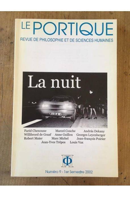 Revue Le portique numéro 9, la nuit