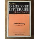 Revue d'histoire littéraire de la France Mars avril 1983 Julien Gracq Le rivage des Syrtes