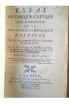 Essai historique critique sur l'origine de la puissance temporelle des papes