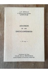 Adanson et les encyclopédistes