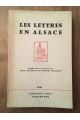 Les lettres en Alsace