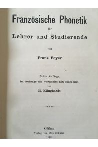 Französische Phonetik für Lehrer und Studierende