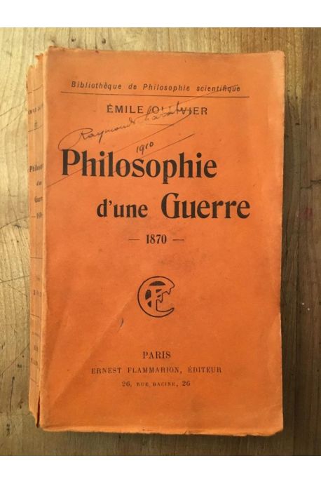 Philosophie d'une guerre, 1870