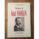 Présence de Knut Hamsun - lettres inédites