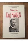 Présence de Knut Hamsun - lettres inédites