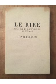 Le Rire, essai sur la signification du comique