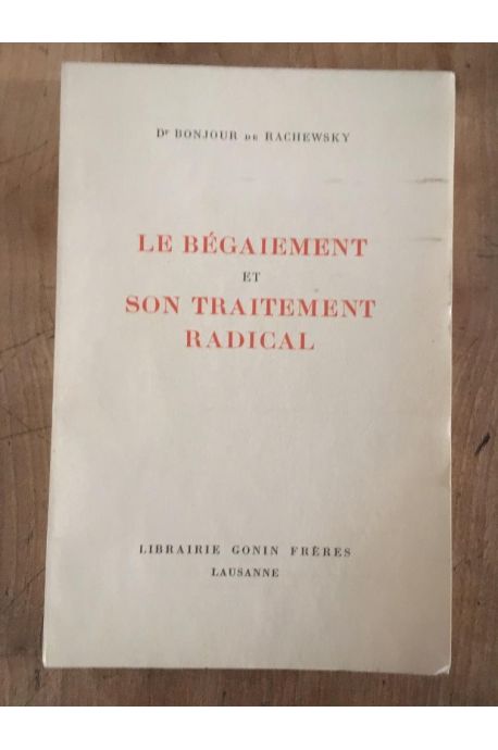 Le bégaiement et son traitement médical