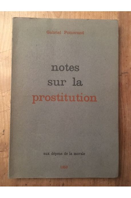 Notes sur la prostitution