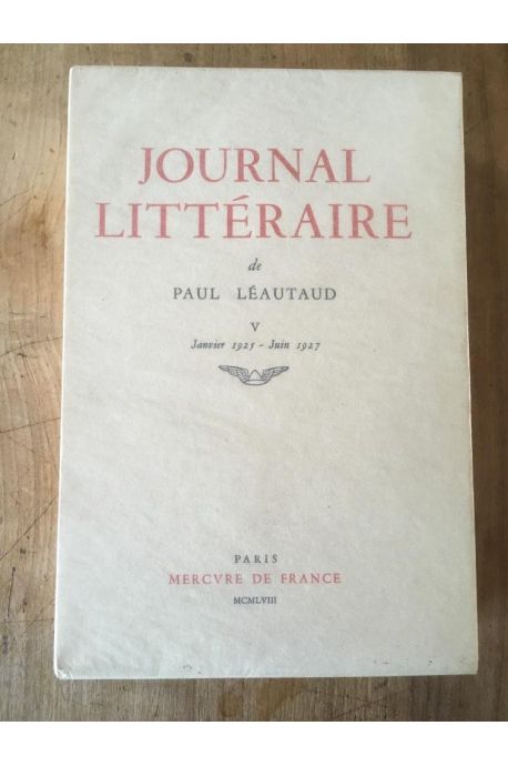 Journal Litteraire Tome 5 Janvier 1925-Juin 1927