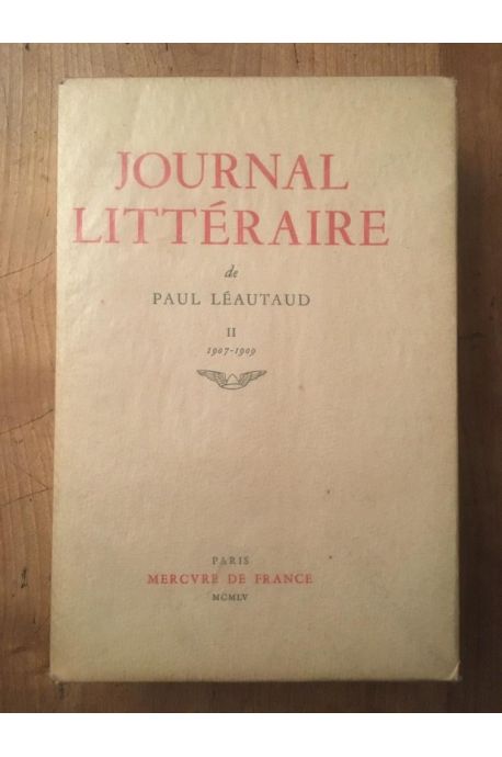 Journal littéraire, Tome II, 1907-1909