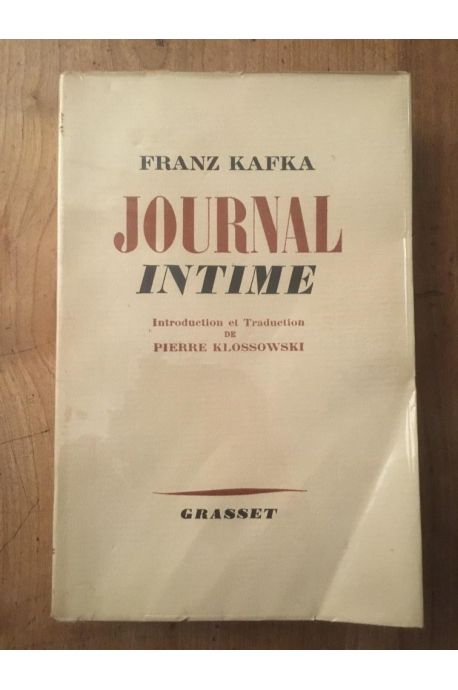 Journal Intime de Franz Kafka