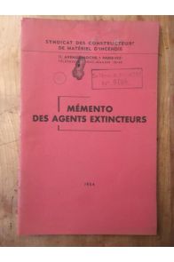 Mémento des agents extincteurs