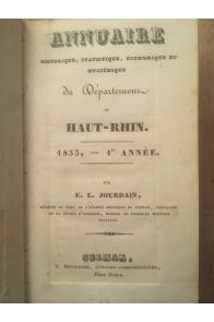 Annuaire du Haut Rhin 1833
