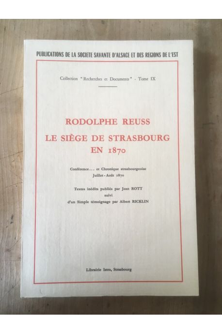 Le siège de Strasbourg en 1870