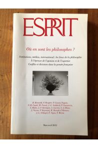 Revue Esprit Mars-avril 2012, Où en sont les philosophes ?