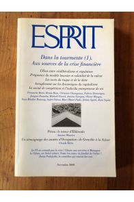Revue Esprit Novembre 2008, Dans la tourmente (1), Aux sources de la crise financière