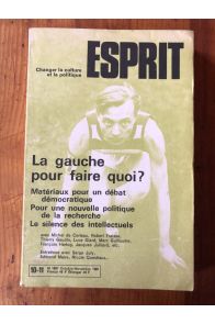 Revue Esprit Octobre-Novembre 1981, La gauche pour quoi faire ?