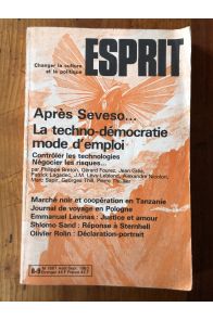 Esprit Aout-Septembre 1983, Après Seveso...La techno-démocratie mode d'emploi