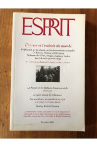 Revue Esprit Décembre 2000, L'envers et l'endroit du monde