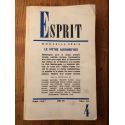 Revue Esprit Avril 1971, Le mythe aujourd'hui