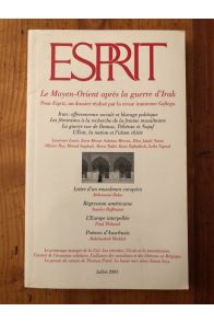 Revue Esprit Juillet 2003 Le Moyen-Orient après la guerre d'Irak