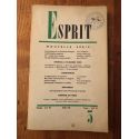 Revue Esprit Mars 1961