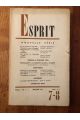 Revue Esprit Juillet-Aout 1966